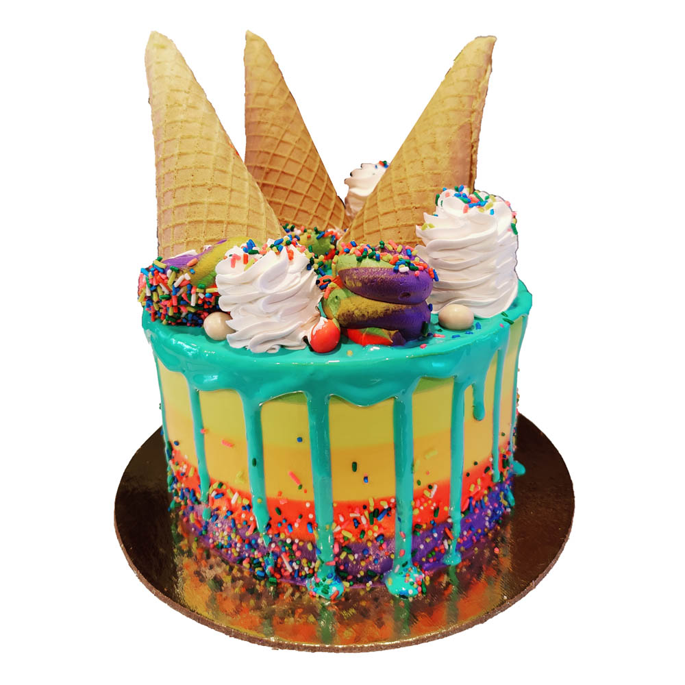 Designer Cones Cake