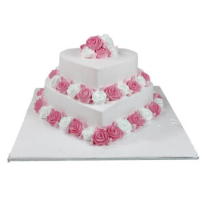 2 Tier Heart Shape Cake