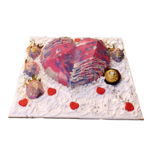 Heart Shape Pinata Cake