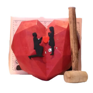 Heart Shape Pinata Cake