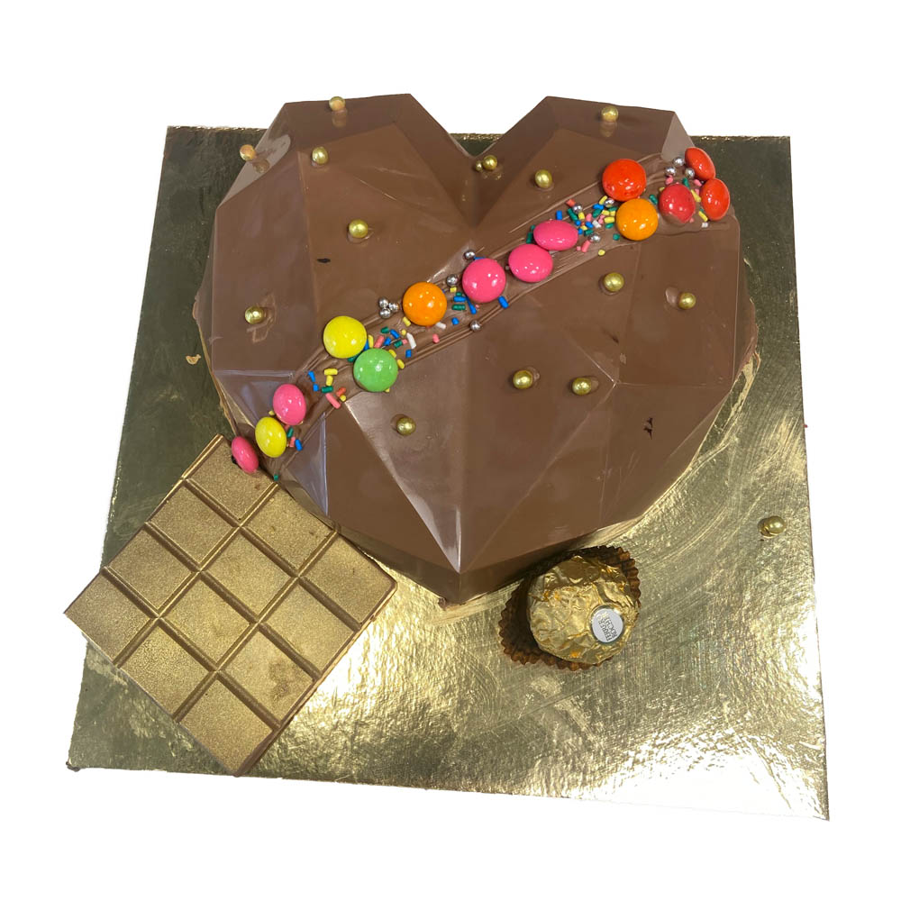 Heart Shape Pinata Cake