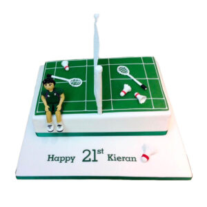 Tennis Court Theme Cake