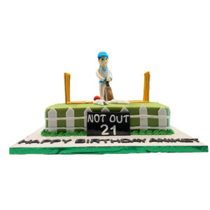 Cricket Theme Cake