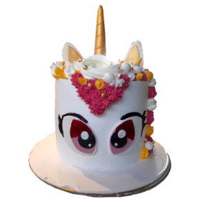 White Unicorn Theme Cake