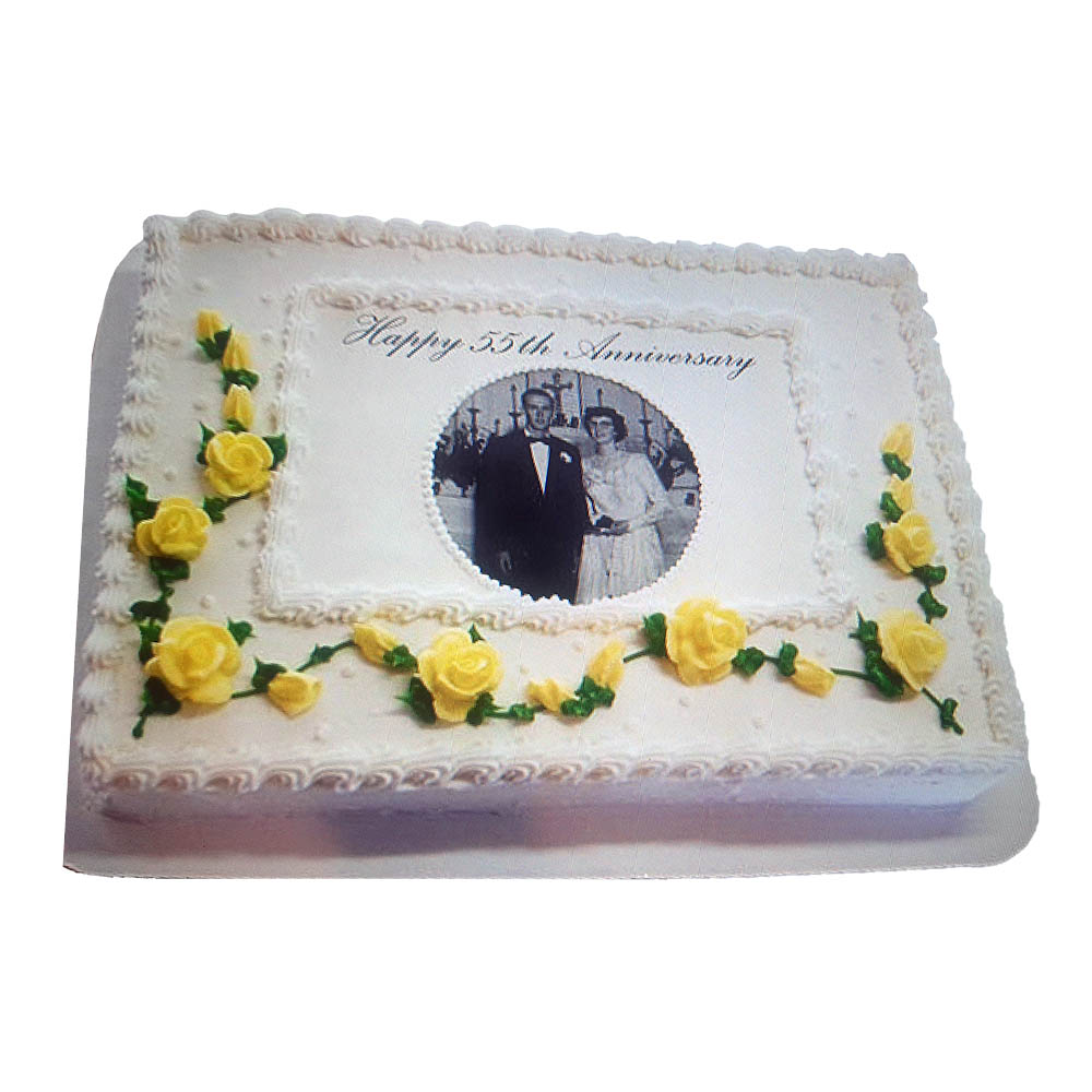 Rectangle White Cake