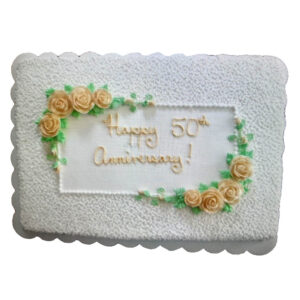 Rectangle White Cake