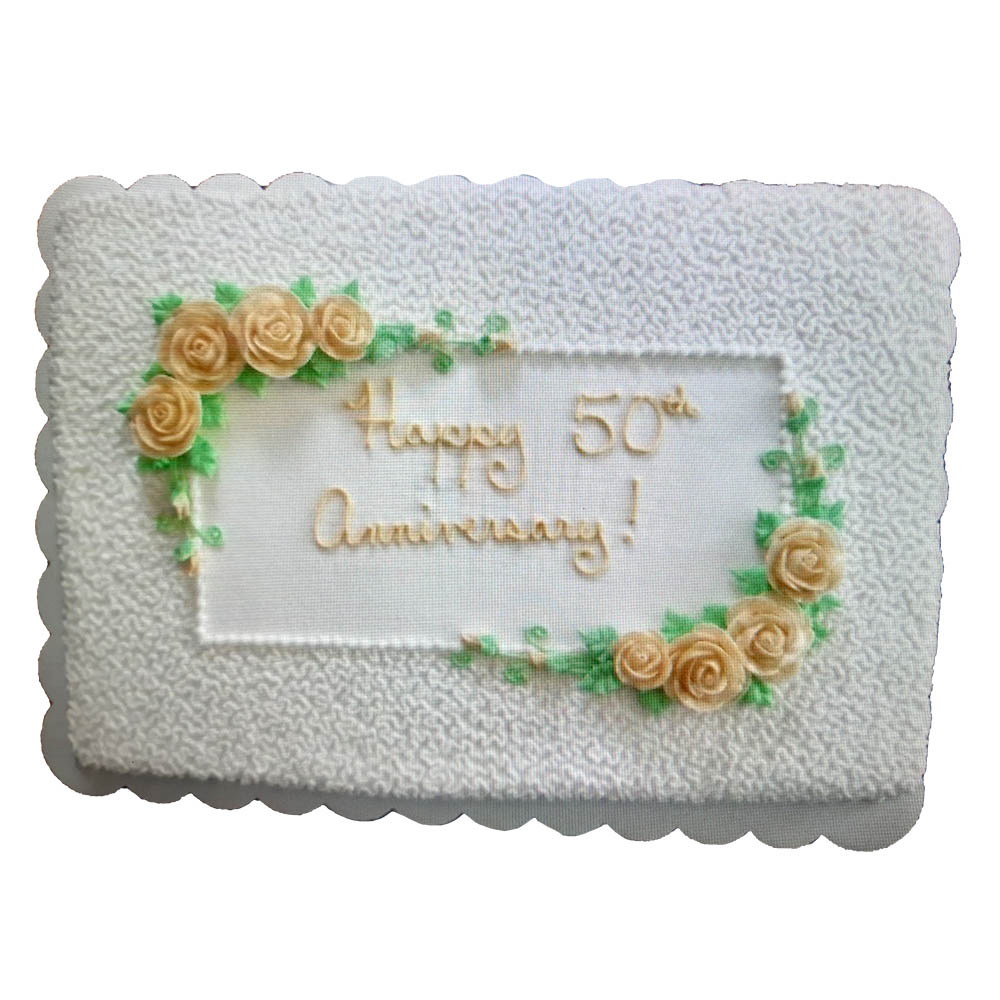 Rectangle White Cake